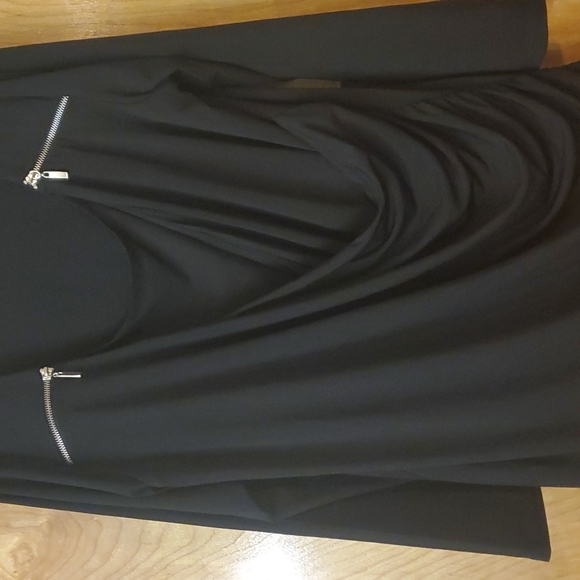 Just My Size, black, jersey knit surplice wrap blouse size 2x - Picture 5 of 6